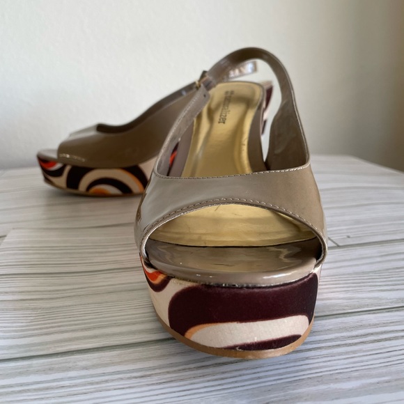 Naturalizer Patent Leather Wedges with Satin Heel - Picture 8 of 10